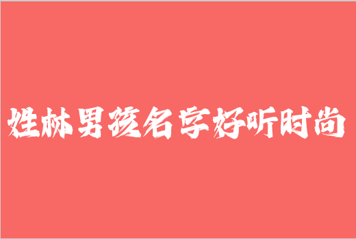 姓林男孩名字好聽時(shí)尚