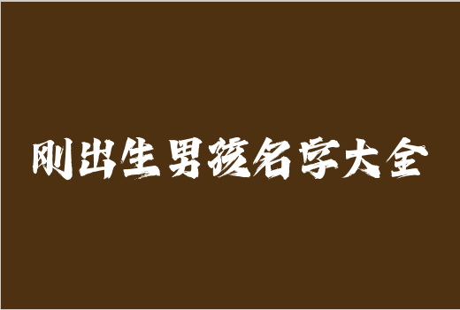 剛出生男孩名字大全